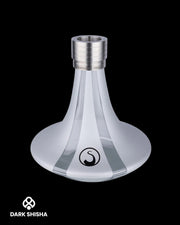 Base in vetro Steamulation Ultimate silver Matt Metallic per narghilè